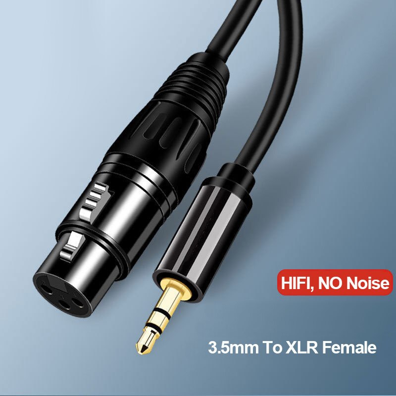 3.5mm-XLR ̺  ũ  ī ڵ, Ʈ ޴ ȭ Ŀ ī޶ ͼ ̺ -  